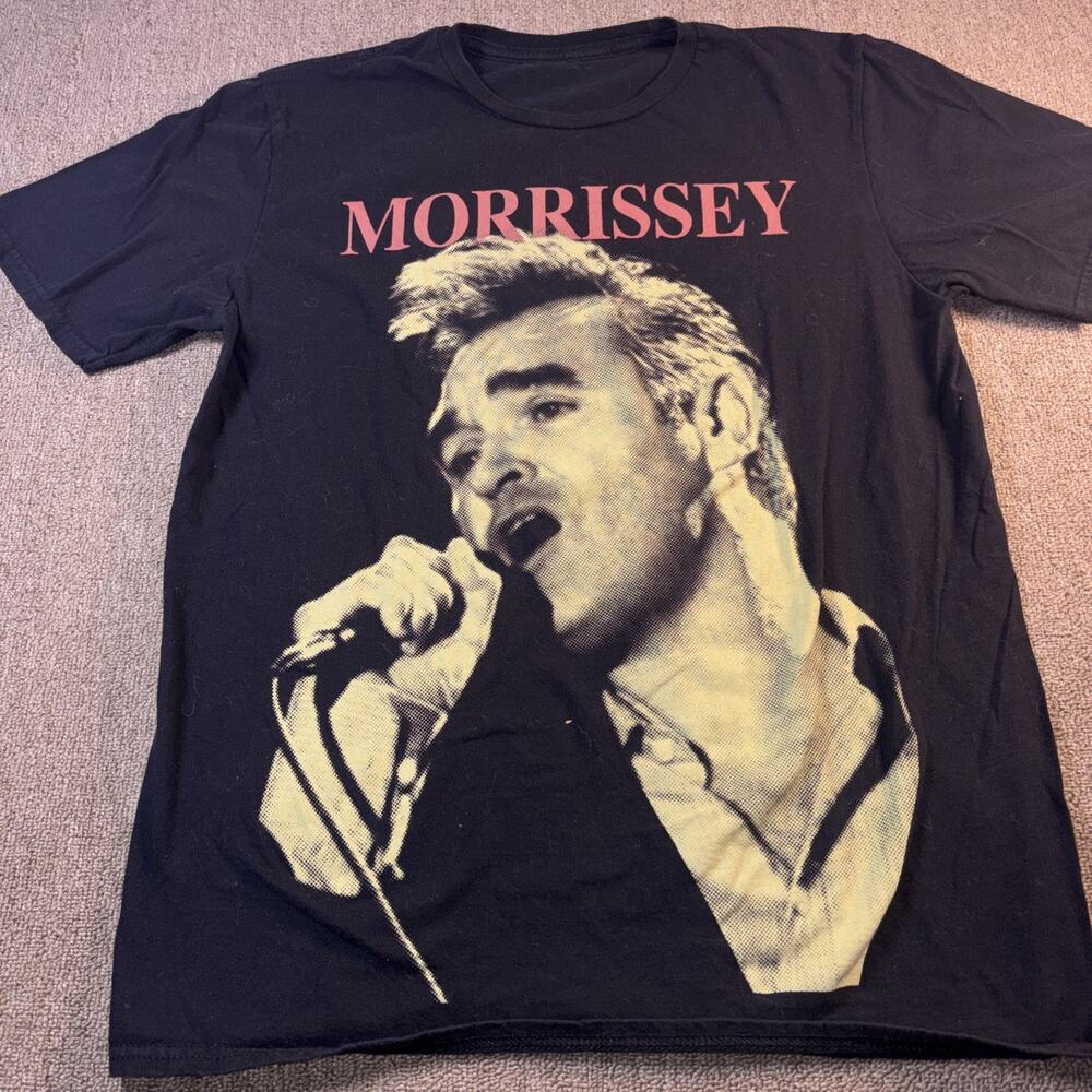 Morrissey T-shirt Big Face Modern Black Large Medium Smiths